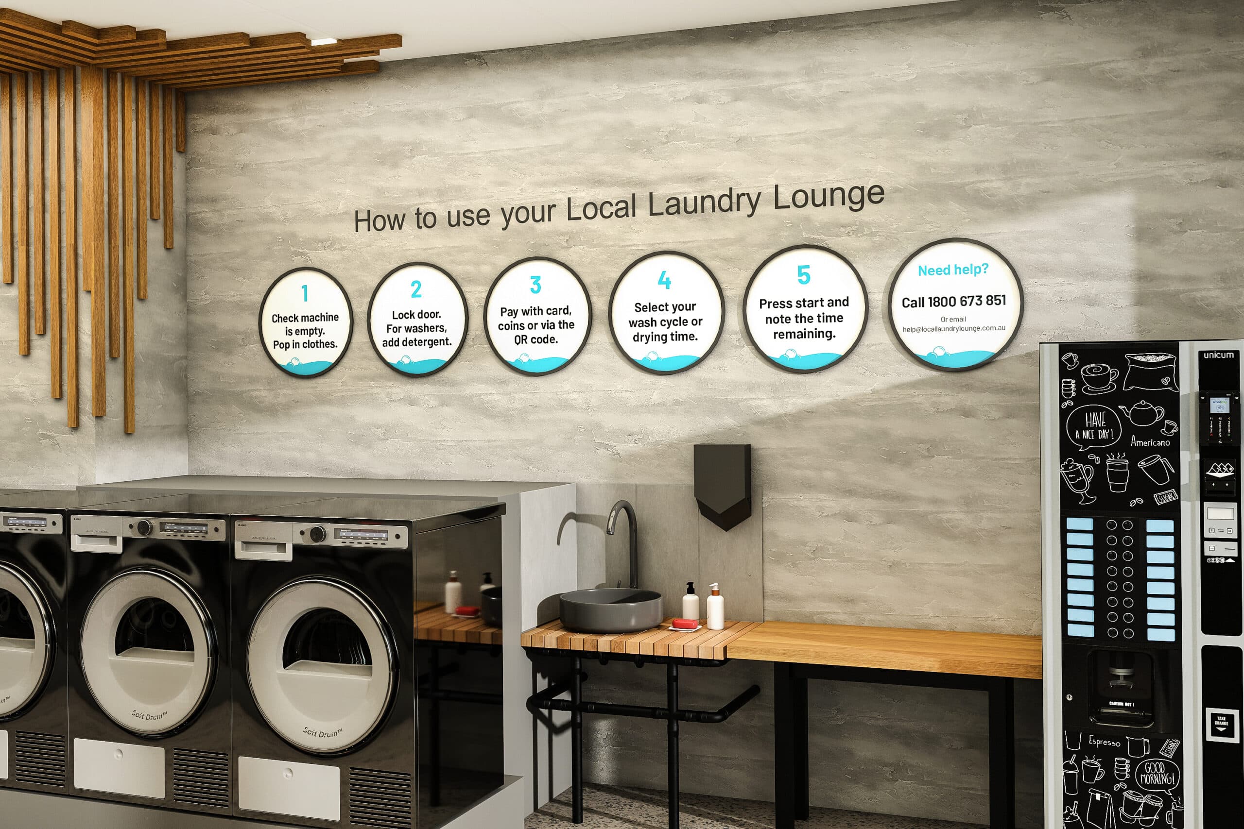 Interior at Local Laundry Lounge Ashbury