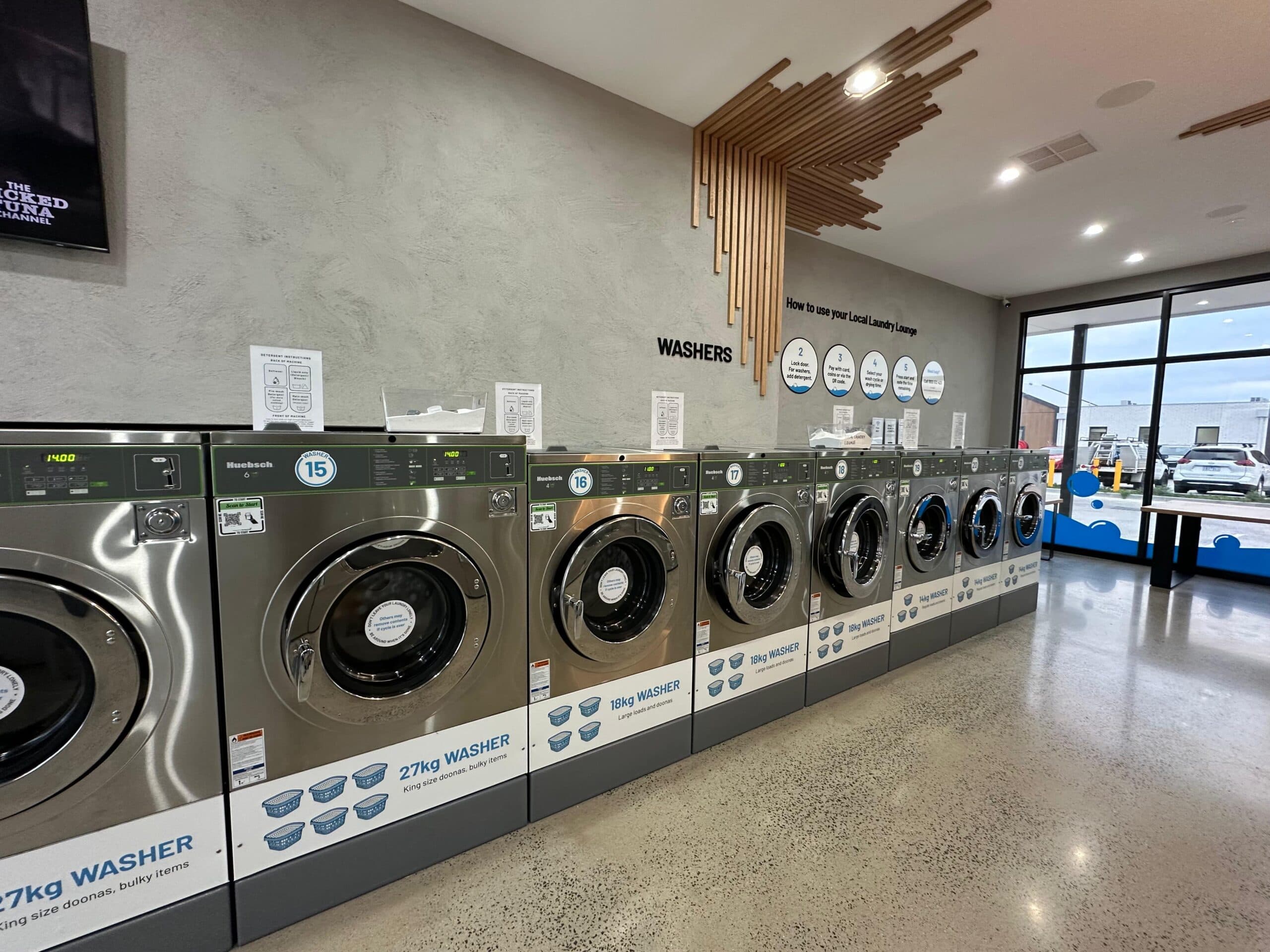 Washing machines at Local Laundry Lounge Ashbury