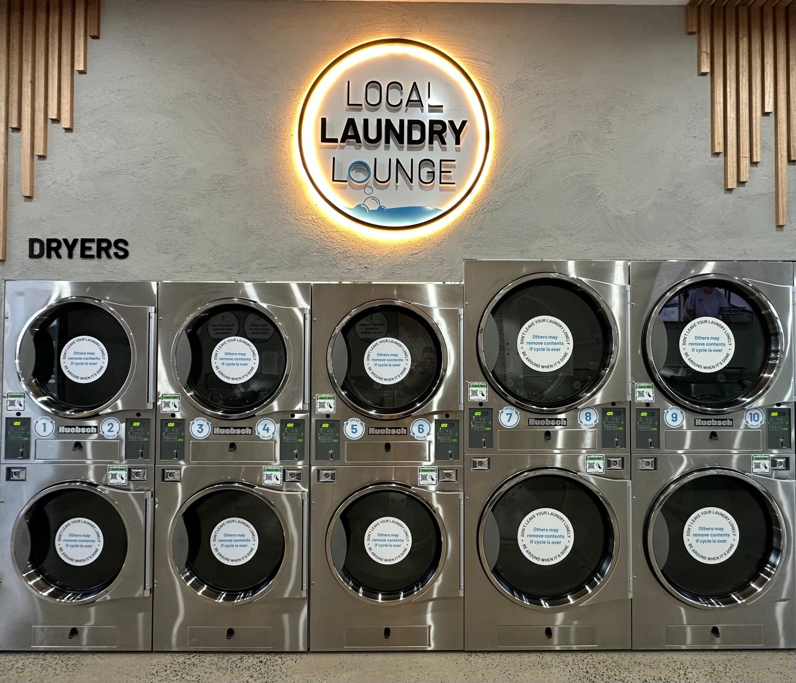 Dryers at Local Laundry Lounge Ashbury