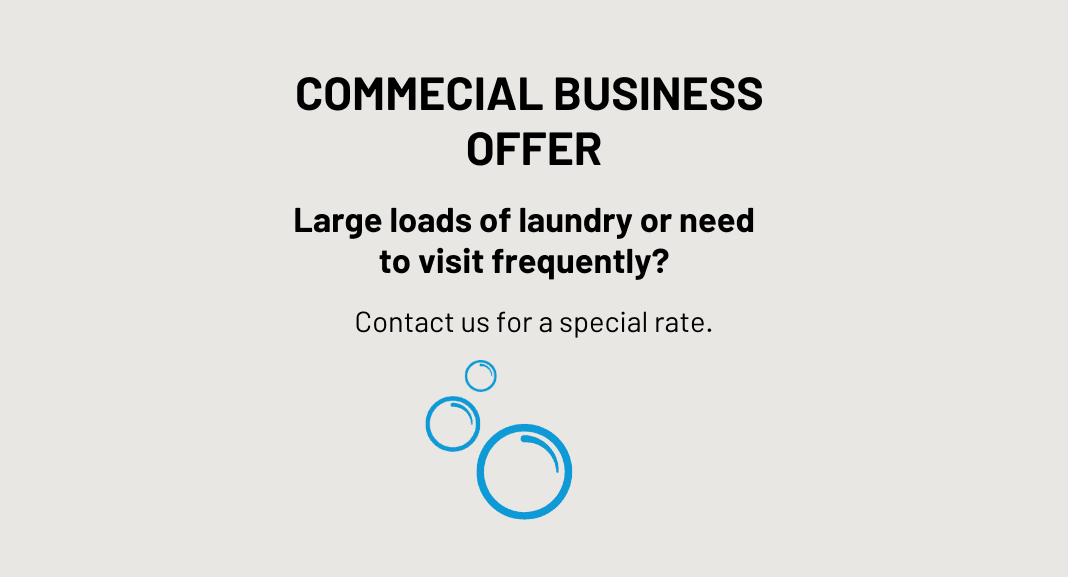 Commercial laundry offer for businesses