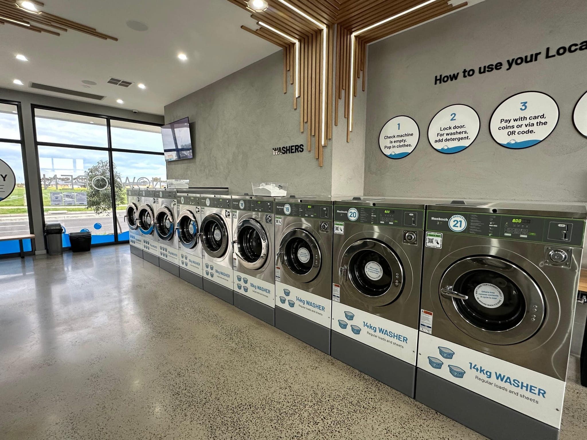Huebsch washer-extractors at Local Laundry Lounge Ashbury